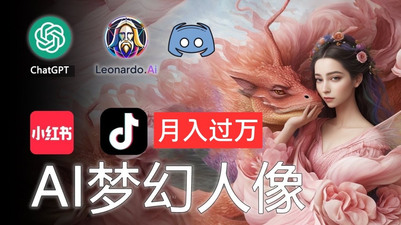 （11575期）AI摄影梦幻人像：零基础也能月入过万的秘密-富爸爸项目圈