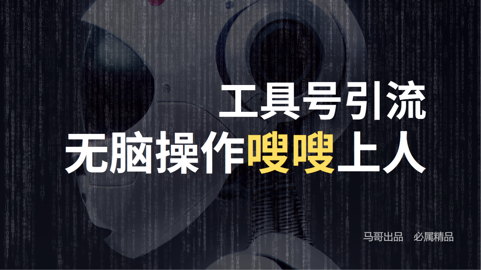 工具号高效引流法，嗖嗖上人，日引1000+，直接搬运，无脑操作-富爸爸项目圈