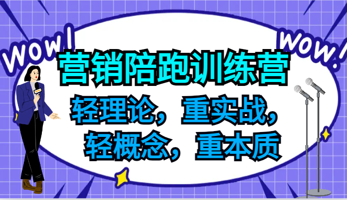 营销陪跑训练营，轻理论，重实战，轻概念，重本质，适合中小企业和初创企业的老板-富爸爸项目圈