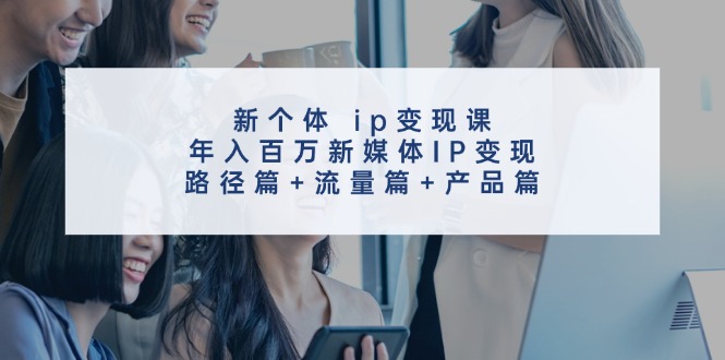 新个体ip变现课，年入百万新媒体IP变现，路径篇+流量篇+产品篇-富爸爸项目圈