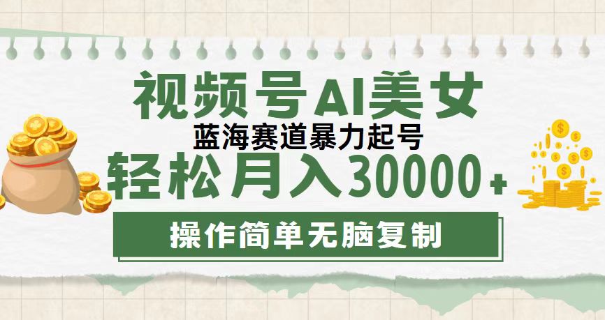 （12087期）视频号AI美女跳舞，轻松月入30000+，蓝海赛道，流量池巨大，起号猛，无…-富爸爸项目圈