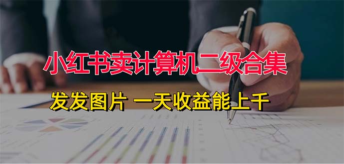 （12228期）小红书卖计算机二级合集，发发图片 一天收益能上千-富爸爸项目圈