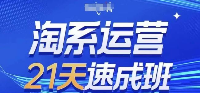 淘系运营21天速成班(更新24年8月)，0基础轻松搞定淘系运营，不做假把式-富爸爸项目圈