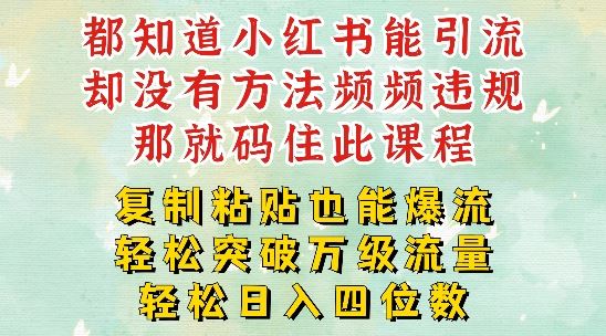 小红书靠复制粘贴一周突破万级流量池干货，以减肥为例，每天稳定引流变现四位数【揭秘】-富爸爸项目圈