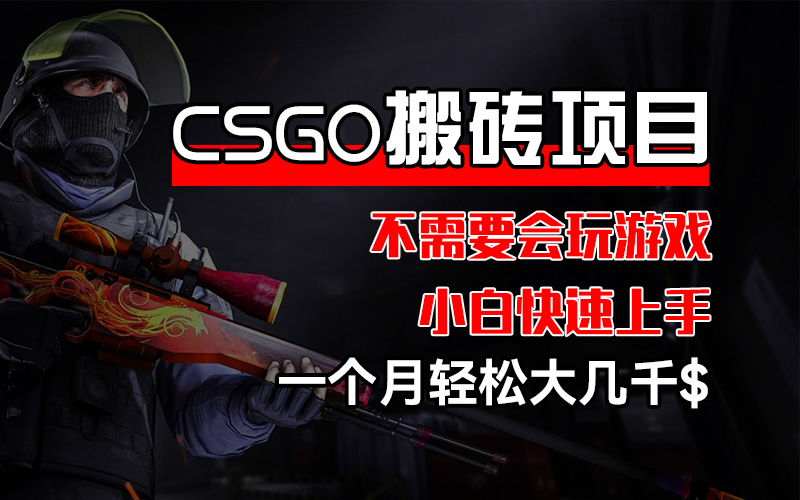 （12332期）CSGO 装备搬砖项目，操作简单，不需要会玩游戏，小白也能快速上手，一…-富爸爸项目圈