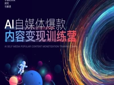 AI自媒体爆款内容变现训练营，20%底层逻辑，60%实操方法，20%案例拆解(即学即用)-富爸爸项目圈