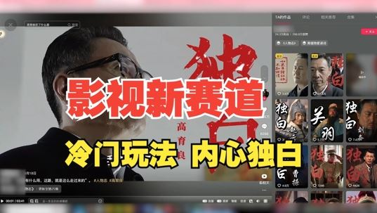 最新影视解说玩法，人物独白，30天涨粉24万+，全流程拆解【揭秘】-富爸爸项目圈