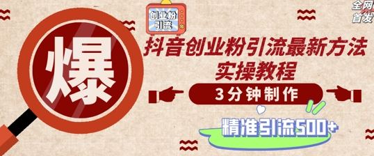 轻松制作创业类视频，一天被动加精准创业粉500+【揭秘】-富爸爸项目圈