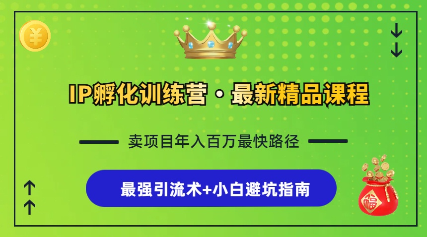 （13055期）IP孵化训练营，知识付费全流程+最强引流术+小白避坑指南-富爸爸项目圈