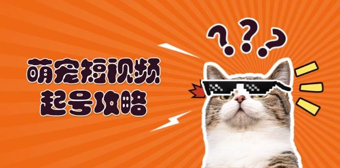 （13135期）萌宠-短视频起号攻略：定位搭建推流全解析，助力新手轻松打造爆款-富爸爸项目圈