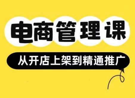 小红书&闲鱼开店从开店上架到精通推广，电商管理课-富爸爸项目圈