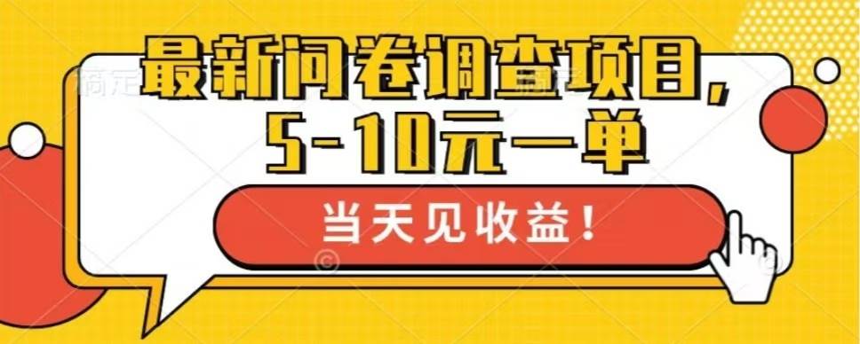 （13167期）最新问卷调查项目，单日零撸100＋-富爸爸项目圈