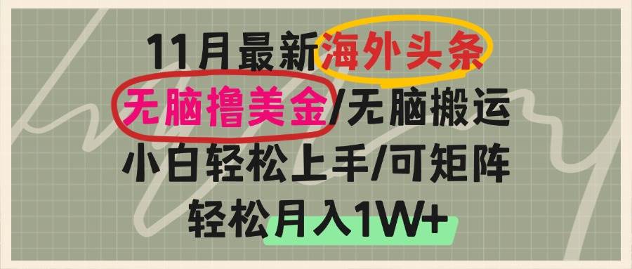 （13390期）海外头条，无脑搬运撸美金，小白轻松上手，可矩阵操作，轻松月入1W+-富爸爸项目圈