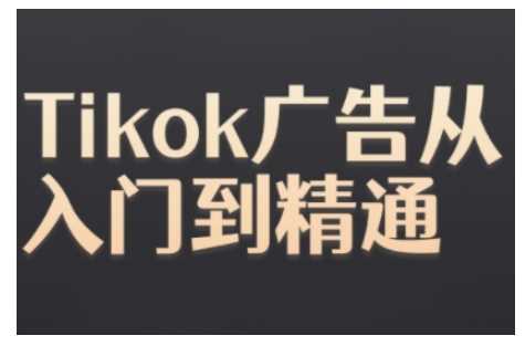 Tiktok Ads实操教程，Tiktok广告从入门到精通-富爸爸项目圈