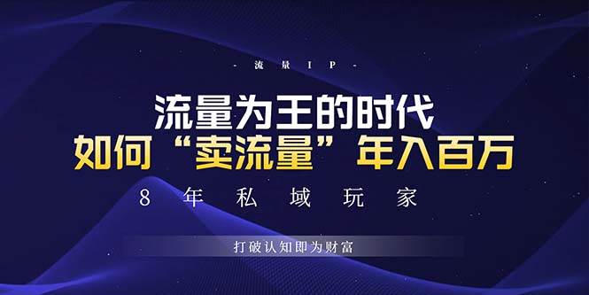 （13433期）未来如何通过“卖流量”年入百万，跨越一切周期绝对蓝海项目-富爸爸项目圈