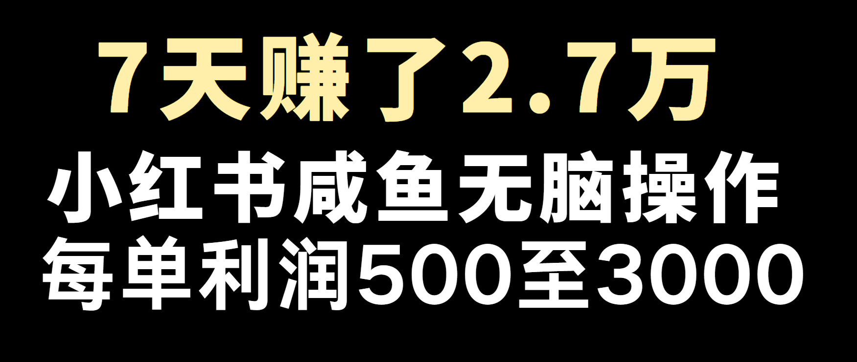 冷门暴利，超级简单的项目0成本玩法，每单在500至4000的利润-富爸爸项目圈
