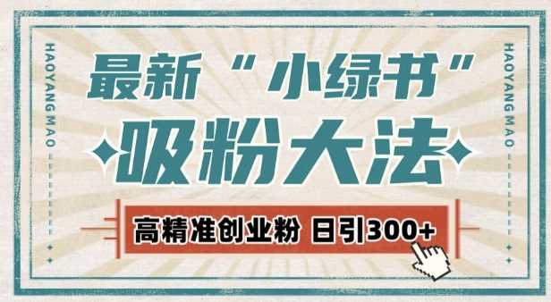 最新自动化“吸粉术”，小绿书激活私域流量，每日轻松吸引300+高质精准粉!-富爸爸项目圈