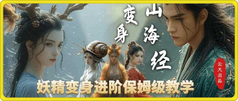 云天AI山海经变身视频教程，妖精变身进阶保姆级教学-富爸爸项目圈