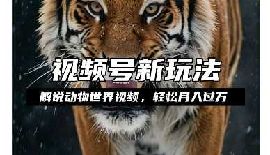 利用动物世界解说视频，赚分成计划收益，轻松月入过W，操作简单【揭秘】-富爸爸项目圈