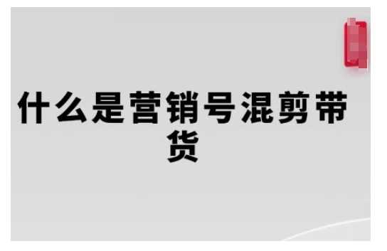 营销号混剪带货，从内容创作到流量变现的全流程，教你用营销号形式做混剪带货-富爸爸项目圈