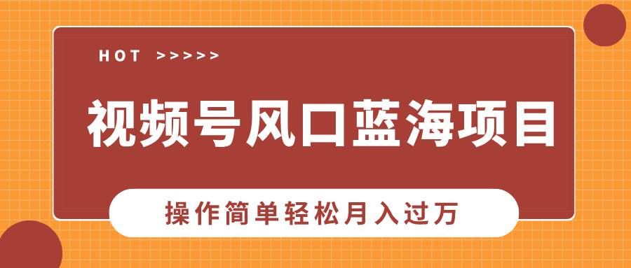 （13945期）视频号风口蓝海项目，中老年人的流量密码，操作简单轻松月入过万-富爸爸项目圈