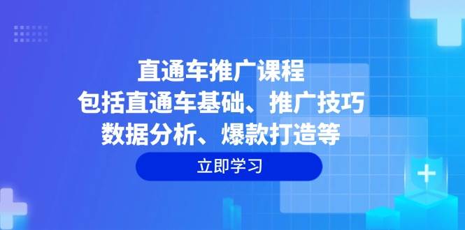 （14001期）直通车推广课程：包括直通车基础、推广技巧、数据分析、爆款打造等-富爸爸项目圈