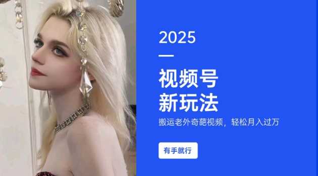 搬运老外奇葩视频，撸视频号分成计划收益，每天只需一小时，新手小白轻松月入过W-富爸爸项目圈