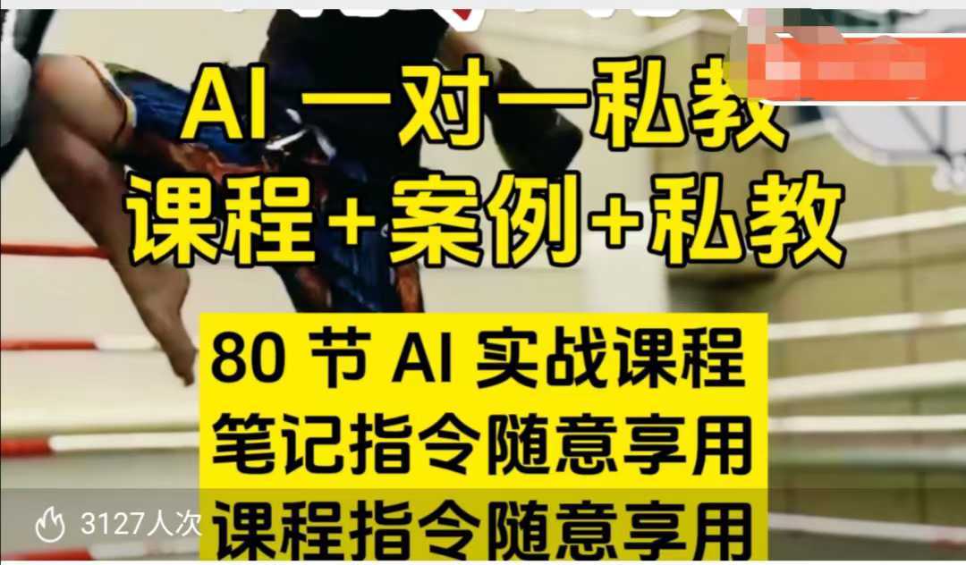 AI指令实战课，课程+案例，80节AI实战课程，笔记指令随意享用，课程指令随意享用-富爸爸项目圈