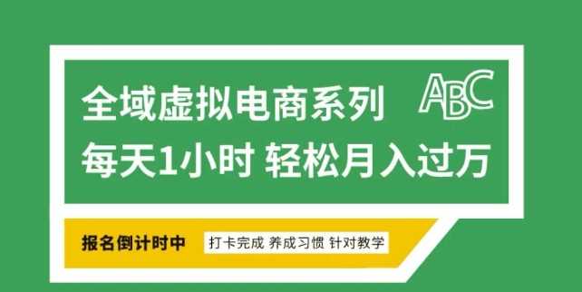 全域虚拟电商变现系列，通过平台出售虚拟电商产品从而获利-富爸爸项目圈