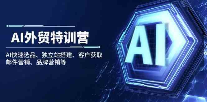 AI外贸特训营：AI快速选品、独立站搭建、客户获取、邮件营销、品牌营销等-富爸爸项目圈