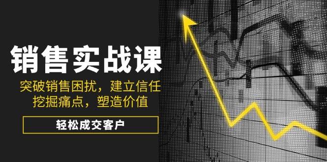 销售实战课，突破销售困扰，建立信任，挖掘痛点，塑造价值，轻松成交客户-富爸爸项目圈