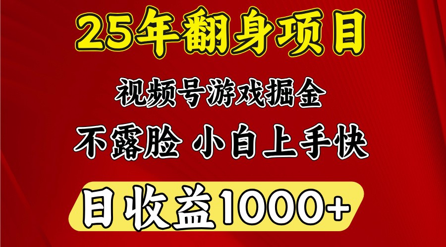 一天收益1000+ 25年开年落地好项目-富爸爸项目圈