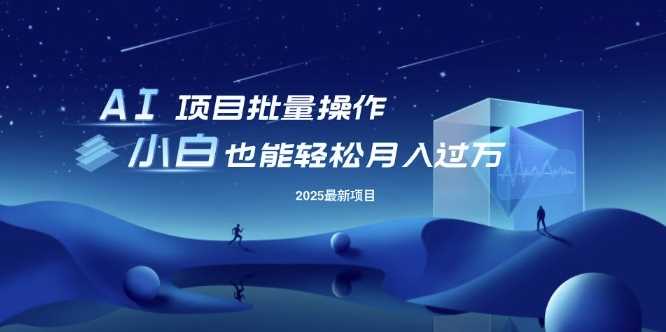 25年最新项目批量操作，小白也能轻松月入过W，可无限放大【揭秘】-富爸爸项目圈