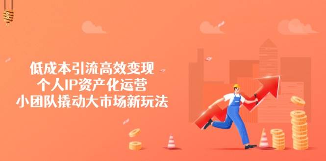 低成本引流高效变现，个人IP资产化运营，小团队撬动大市场新玩法-富爸爸项目圈