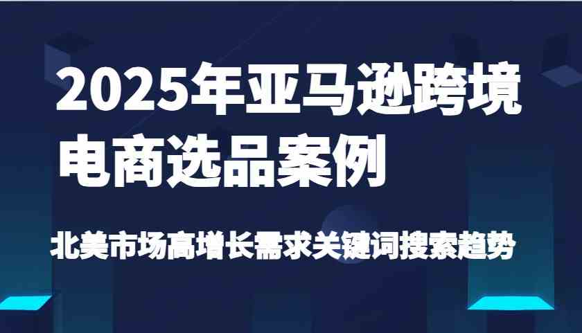 2025年亚马逊跨境电商选品案例-北美市场高增长需求关键词搜索趋势（更新)-富爸爸项目圈