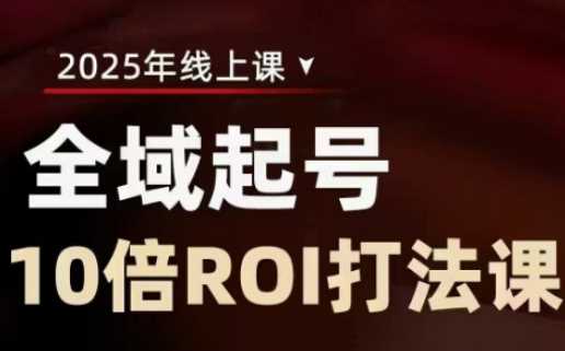 2025全域起号10倍ROI打法课，助你提升直播间的投资回报率-富爸爸项目圈