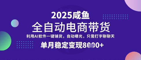 全网首发【闲鱼全自动电商带货】三年磨一剑，一朝露锋芒，单月稳定变现8k+【揭秘】-富爸爸项目圈