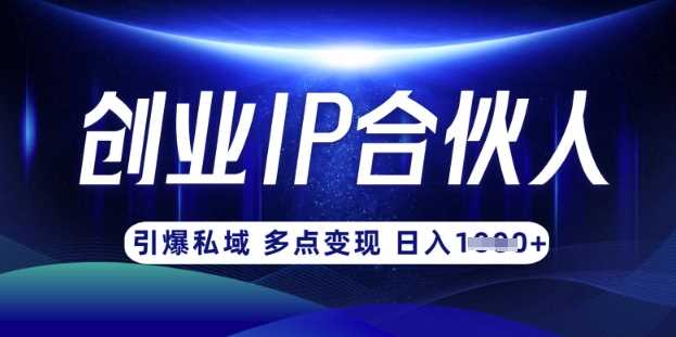 云帆·创业ip合伙人打造3.0，从0到1教你做网创，实现月入过W-富爸爸项目圈