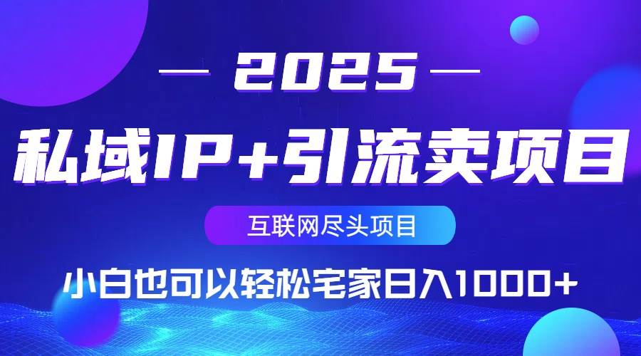 （14151期）私域IP+引流卖项目，小白也可以做到轻松宅家日入1000+-富爸爸项目圈