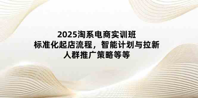 2025淘系电商实训班：标准化起店流程，智能计划与拉新，人群推广策略等等-富爸爸项目圈