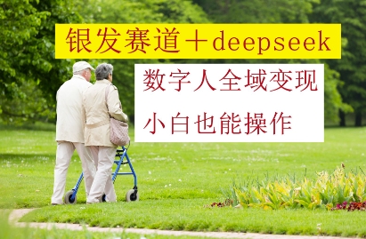 银发赛道+deepseek数字人全域变现，小白也能操作-富爸爸项目圈