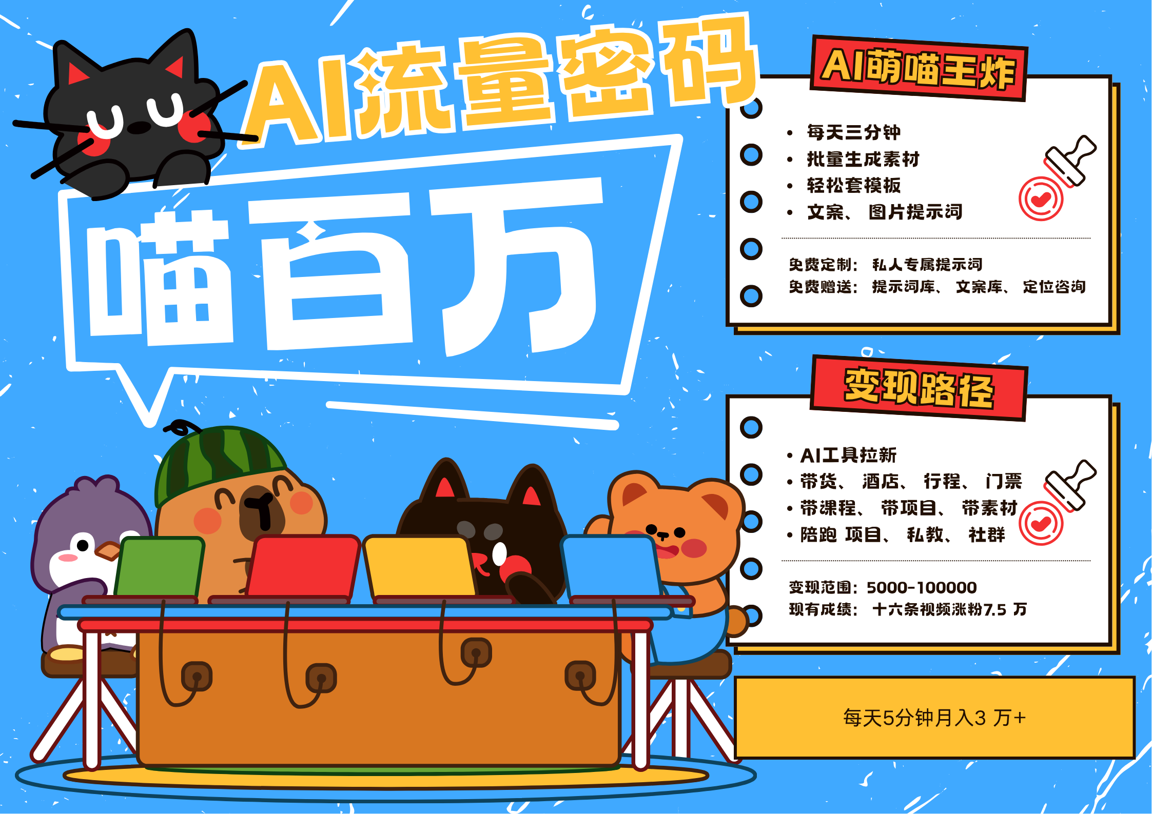 AI+宠物+旅行，2025最火流量密码 轻松用AI宠物做文旅账号，N种变现渠道月入五位数-富爸爸项目圈