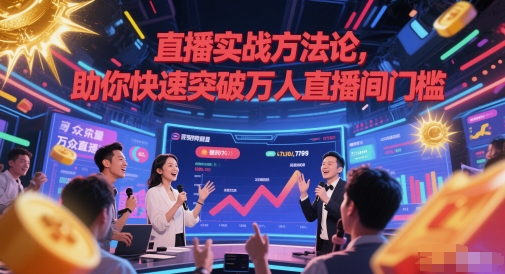直播实战方法论，助你快速突破万人直播间门槛-富爸爸项目圈