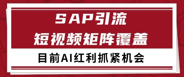 小红书某音sap赛道引流获客 自热矩阵日引200+【揭秘】-富爸爸项目圈