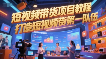短视频带货项目教程，打造短视频带货第一队伍-富爸爸项目圈