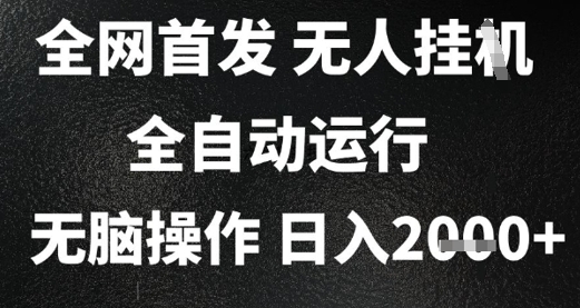 2025首发无人挂G项目，日入2k+，全自动运行，无脑操作，长期稳定 小白可玩【揭秘】-富爸爸项目圈