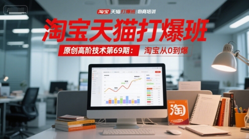 淘宝天猫打爆班原创高阶技术第69期：淘宝从0到爆-富爸爸项目圈
