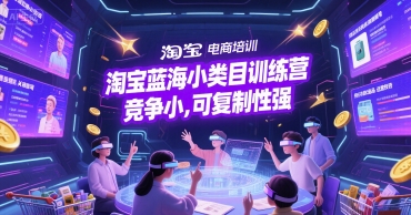 淘宝蓝海小类目训练营， 竞争小，可复制性强-富爸爸项目圈