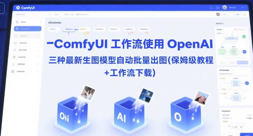 ComfyUI 工作流使用 OpenAI 三种最新生图模型自动批量出图(保姆级教程+工作流下载)-富爸爸项目圈