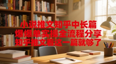 小说推文知乎中长篇爆单实操全流程分享，知乎推文看这一篇就够了-富爸爸项目圈